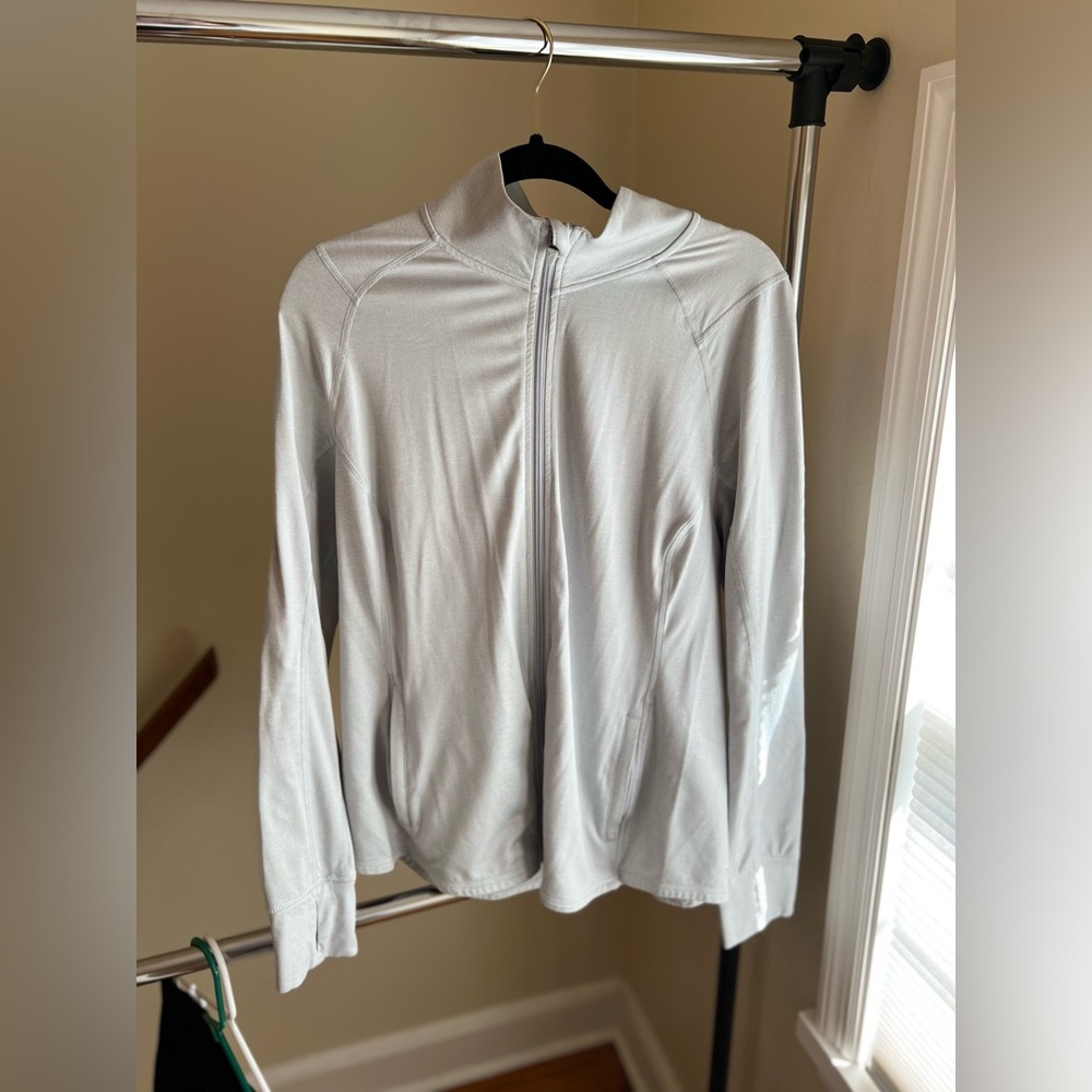 Grey athletic jacket